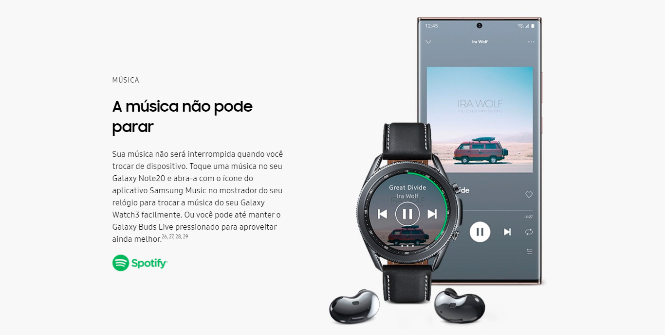 Smartwatch Samsung Galaxy Watch3 45mm LTE Preto